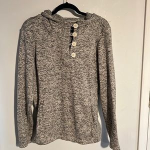Rarely worn Columbia Knit and Fleece gray jacket with pockets